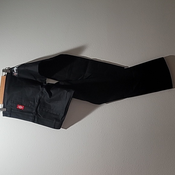 DICKIES FLEX CASUAL ACTIVEWEAR ATHLEISURE BOOTCUT SLIM FIT BLACK PANTS JUNIORS 5 - Picture 3 of 14